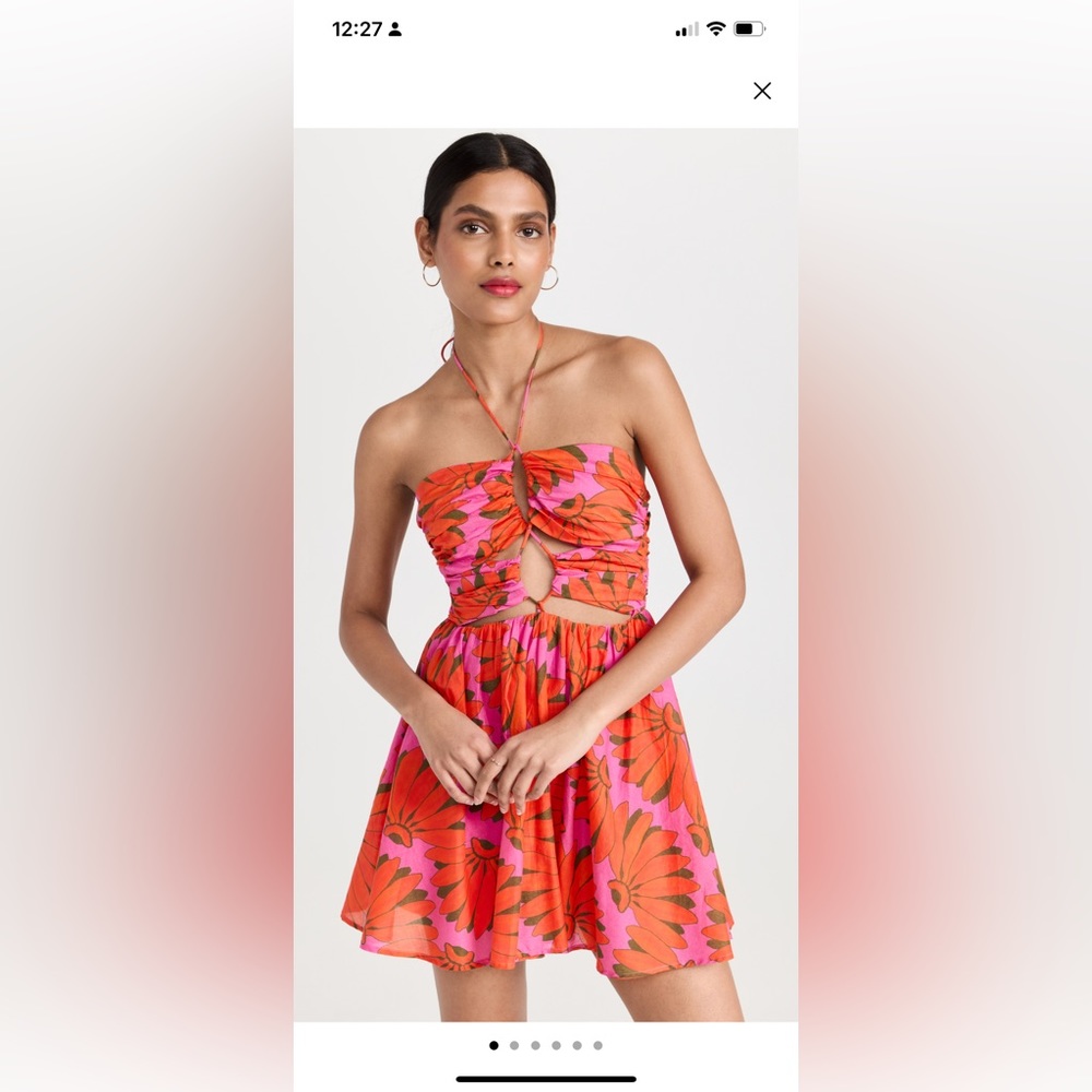 FARM Rio Copacabana Pink Mini Dress